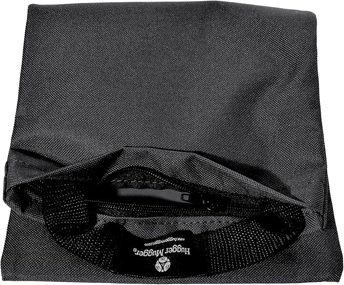 Hugger Mugger Unfilled 10lb Yoga Sandbag - Adds Weight to Your Poses, Zipper Cover, Sturdy Handle, Durable Material, Not Filled with Sand