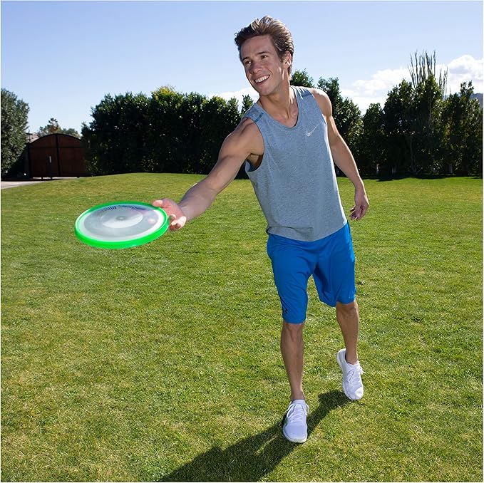 Aerobie Superdisc: Dog Flying Disc, Blue, Green, Pink, Yellow, 10 Inches
