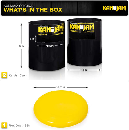 Kan Jam Original Disc Toss Game Set – Portable Outdoor Frisbee Team Game for Backyard, Beach & Tailgates – Includes 2 Goals and Official Flying Disc