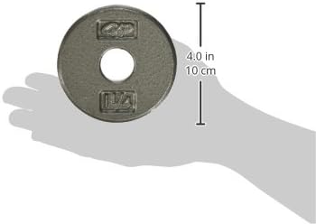 CAP Barbell Standard 1-Inch Cast Iron Weight Plates - Singles & Sets | 1.25-50 lbs | Multiple Options