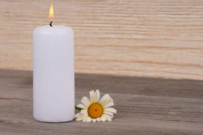 D'light Online 3 X 8 Inch Pillar Candles Set of 12 Bulk Event Pack Round Unscented Premium Wax Pillar Candles for Wedding, Spa, Party, Birthday, Holiday, Bath and Home Decor (3X8, White)