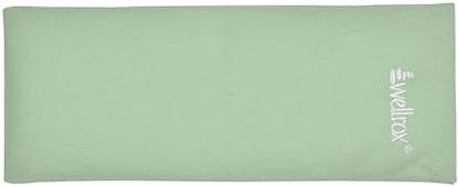 Weighted Eye Pillow - Flaxseeds & Lavender Eye Pillow Weighted for Restorative Yoga, Meditation & Stress Relief (Green, Scented)