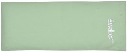 Weighted Eye Pillow - Flaxseeds & Lavender Eye Pillow Weighted for Restorative Yoga, Meditation & Stress Relief (Green, Scented)