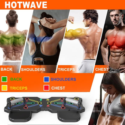Portable Home Gym Workout System with Push-Up Board, Plank Trainer, Resistance Bands, Ab Roller & 20 Accessories – Full Body Fitness Equipment for Men & Women