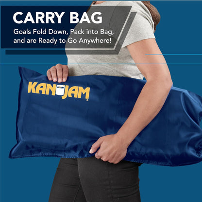Kan Jam Pack ’N Go Portable Disc Toss Game Set – Foldable Travel Beach & Backyard Lawn Game with Flying Disc and Carry Bag – All-Weather Outdoor Tailgate Game