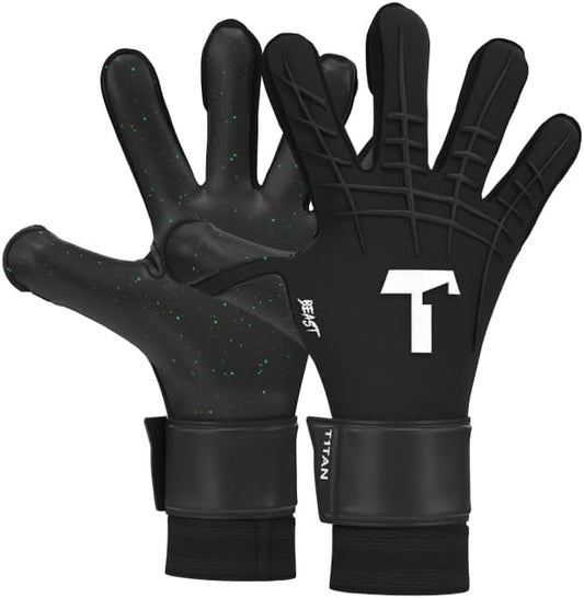 T1TAN Beast Goalkeeper Gloves - Without Finger Protection - Soccer Goalie Gloves Adult - Professional Goal Keeper Gloves for Youth, Men & Women - Size 6-11
