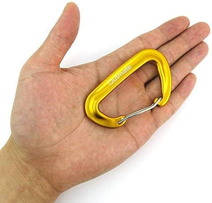 12kN 3.2"x2" Heavy-Duty Carabiner Clips - Durable, Lightweight Aluminum Alloy Carabiners for Hiking, Camping, Keychains, Dog Leashes, Hammocks & More