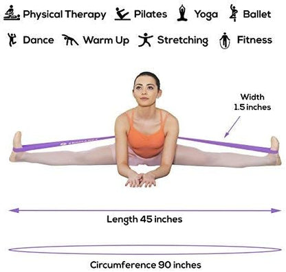 Zenmarkt Ballet Stretch Bands for Flexibility and Strength - Stretch Bands Ideal to Have as Dance Equipment in Every Competition - Suitable for Gymnastics, Cheerleading, and Pilates Training