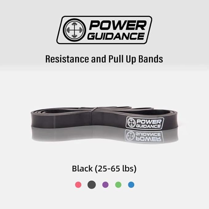 POWER GUIDANCE Pull Up Assist Bands - Stretch Resistance Band - Mobility Band - Powerlifting Bands - by Perfect for Body Stretching, Powerlifting, Resistance Training
