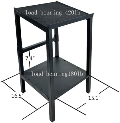 Black Heavy Duty Adjustable Dumbbell Stand - Home Gym Storage Rack with Non-Slip Base, Anti-Tip Safety & Space-Saving Design.