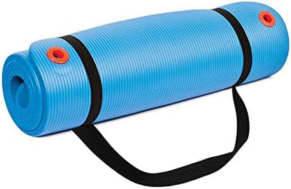 Body Sport Non-Slip Exercise Mat for Men & Women, Thick Foam Surface for Yoga, Pilates, Fitness & Aerobic Workouts