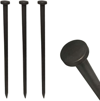 Single Head Tent Stakes - Heavy Duty Steel Tent Stakes, Versatile Ground Spikes to Anchor Commercial Inflatables, Party Tents, and Outdoor Camping Shelters, 1 x 30 Inch, 4-Pack
