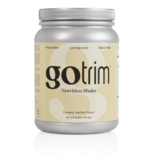 GoTrim Nutrition Shakes - Creamy Vanilla, High Protein, Meal Replacement Shake with 19g Protein &