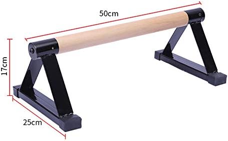 LONGTA Wooden Stretch Stand, Pushup Stands Bars Calisthenics Handstand,Non-Slip Yoga and Gymnastic Training Tool Russian Style Stretch Push-Ups