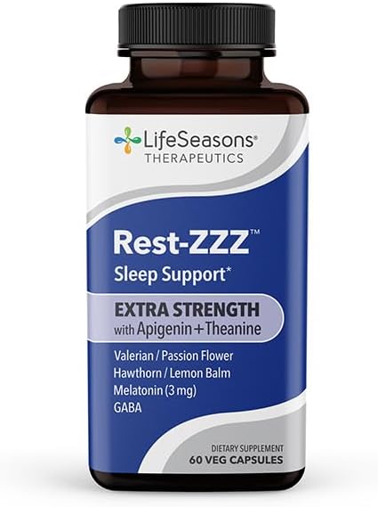 Rest-ZZZ Extra Strength - Sleep Support Supplement - Fall Asleep & Stay Asleep - Calms Nervous
