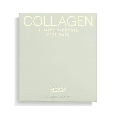Karuna Skin - COLLAGEN Face Mask Sheets, Hydrogel 2-Piece Facial Mask, Age-Defying, Hydrating, Rejuvenating & Moisturizing Skin Care Essential That Targets Fine Lines & Wrinkles, 1 Pack