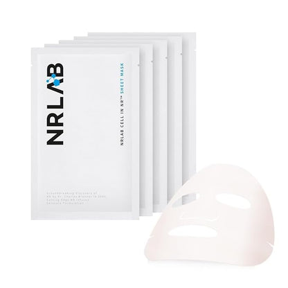 Korean Sheet Mask ??Anti Aging Face Mask with NR, Antioxidants & Hydrating Serum ??Moisturizing Face Masks Skincare Korean for Glass Skin, Radiance & Sun-Damaged Skin - 5 Mask Count