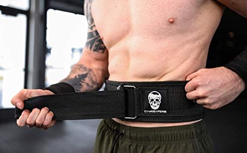 Gymreapers Quick Locking Weight Lifting Belt for Men Gym Belt for Powerlifting Deadlift Belt with 4 Inch Neoprene Metal Buckle Back Support Weightlifting Belt Women