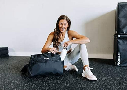 Vooray 25L Trainer Duffel Bag ??Lightweight Travel Duffel for Women and Men with Shoe Pocket, Workout Bag, Weekender for Overnight, Football, Traveling, or Hospital Use