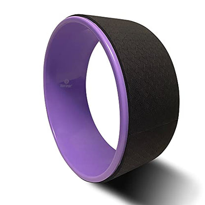 Body Sport Yoga Wheel, 5 in. x 12.6 in. - Cushioned Back Roller & Support Aid for Stretching