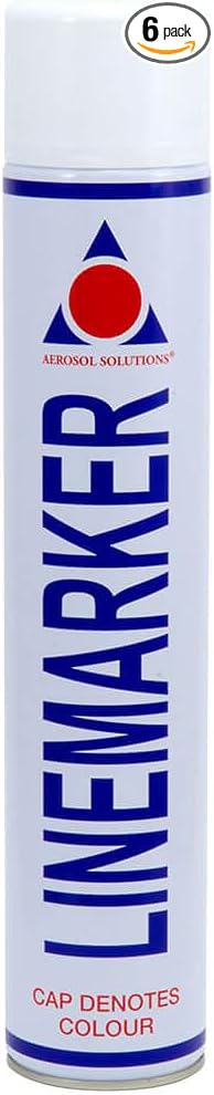 Line Marker, Grass and Road Spray Paint, Athletic Field Striping Paint Spray -White 26 Fl Oz (Pack