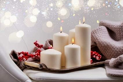 D'light Online 3 X 4 Inch Pillar Candles Set of 12 Bulk Event Pack Premium Wax Round Unscented Ivory Pillar Candles Wax for Wedding, Spa, Party, Birthday, Holiday, Bath, Home Decor (3x4 - Ivory)
