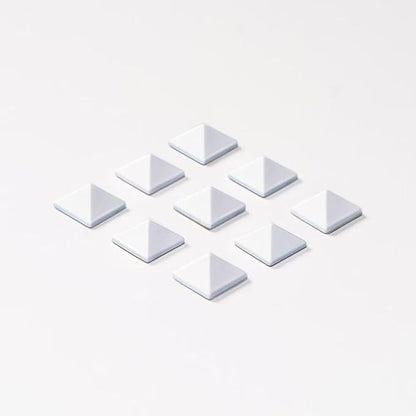 RaceWax Full Set of Nine Metal Pyramid Snowboard Studs Stomp Pad 9 White