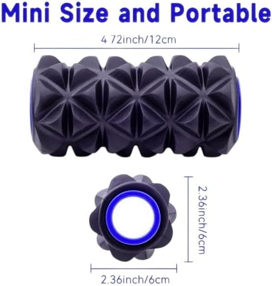 Foam Back Roller Wheel- Back Stretcher with Center Spine Cradle- Targeted Stretching, Neck & Back Pain Relief, Deep Tissue Trigger Point Muscle Massage for Physical Therapy, Pain & Exercise- Set of 5