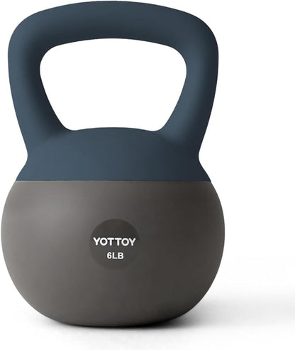 YOTTOY Soft Kettlebell, Set for Strength Training Kettlebells & Home Workouts, Soft-Sided Cushioned Base, Wide-Handle - Ideal for Men, Women, & Beginners