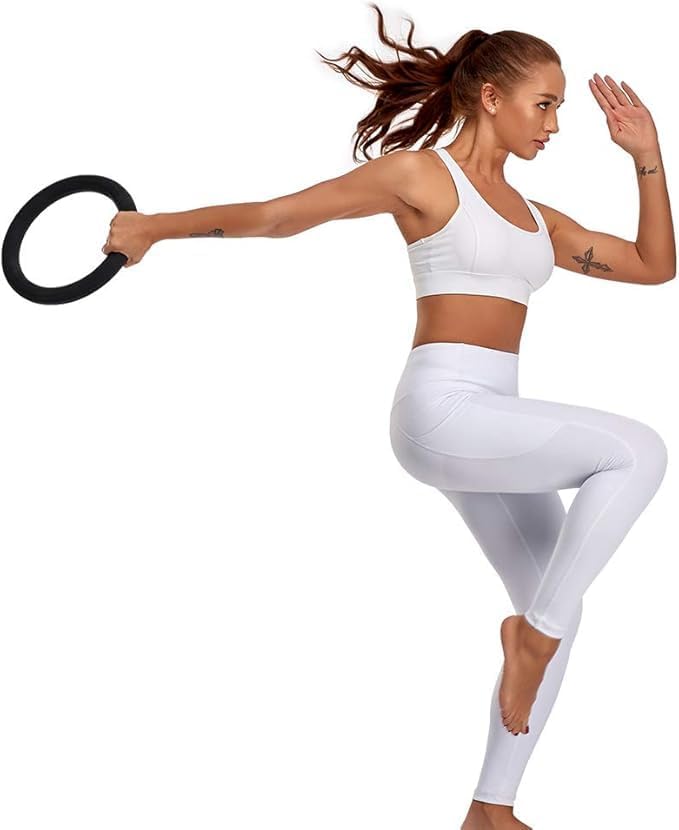 Dumbbell Hand Weight Bars for Women,3lbs Dumbbells Set of 2 or 1pcs Kettlebell Ring for Walking,Workout,Pilates,Strength Training, Gym,Running,Yoga, Dance, Aerobics, Cardio