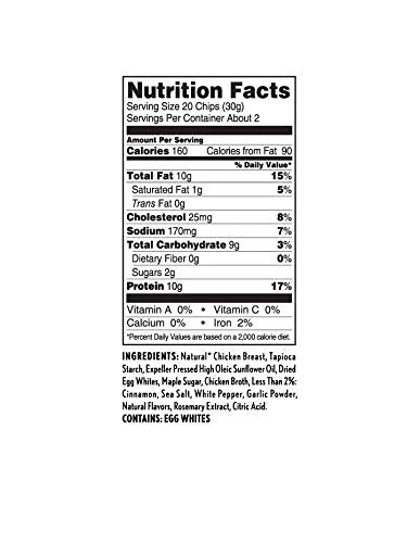 WILDE Chicken & Waffles Protein Chips, Thin and Crispy, High Protein, Keto, Made with Real Ingredients, 2.25oz Bags (Pack of 8)…