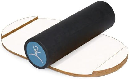 Kids Balance Board with Roller ??Wooden Trainer for Children ??Fun Indoor Core Strength Game ??Improves Balance & Coordination ??Multiple Designs