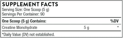 THORNE Creatine - Micronized Creatine Monohydrate Powder - Support for Muscles & Cognitive Function* - for Women & Men - Unflavored - NSF Certified for Sport - 5 g per Serving - 90 Servings