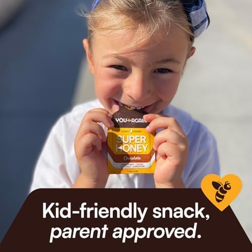 You Again Super Honey Chocolate Packets | Workout Clean Energy Gel Packs | Cycling, Endurance, Running Gel or Energy Snack | Paleo & Carnivore Snack | Gluten-Free | Made in USA | 8 Count