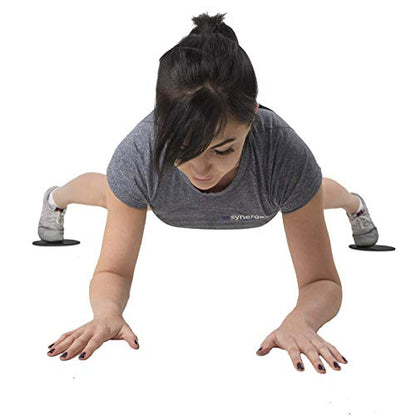 Synergee Core Sliders – Jet Black Dual Sided Ab Exercise Discs