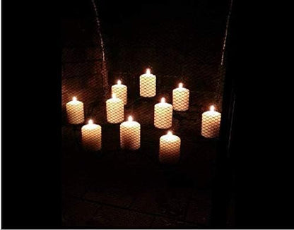 D'light Online 3 X 4 Inch Pillar Candles Set of 12 Bulk Event Pack Premium Wax Round Unscented Ivory Pillar Candles Wax for Wedding, Spa, Party, Birthday, Holiday, Bath, Home Decor (3x4 - Ivory)