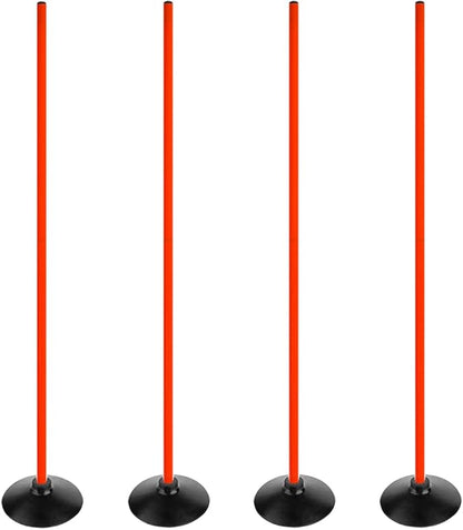 Soccer Basketball Training Poles Detachable Agility Poles Training Equipment, Slalom Drill Speed Training Pole