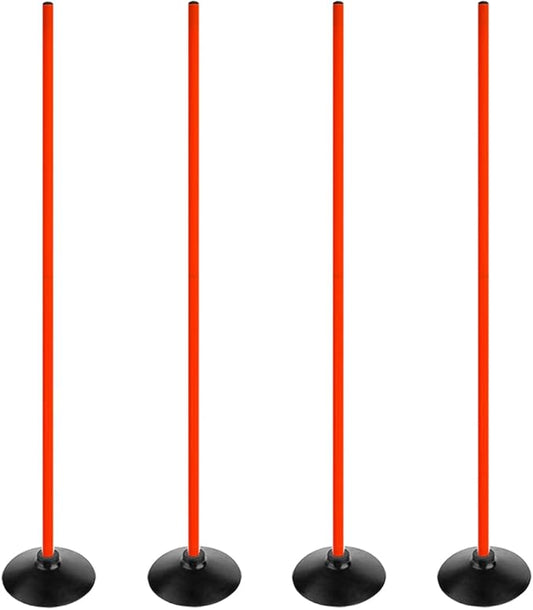 Soccer Basketball Training Poles Detachable Agility Poles Training Equipment, Slalom Drill Speed Training Pole