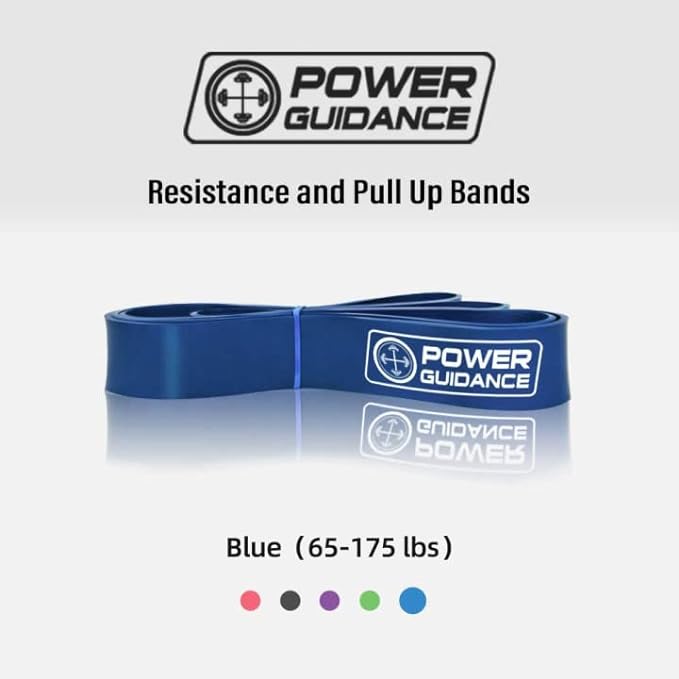 POWER GUIDANCE Pull Up Assist Bands - Stretch Resistance Band - Mobility Band - Powerlifting Bands - by Perfect for Body Stretching, Powerlifting, Resistance Training
