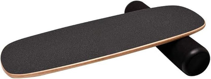 Balance Board Surf Trainer with Adjustable Stoppers - 2 Different Distance Options Balance Board for Surfing, Snowboarding, Skiing, Skateboarding, 300lbs Capacity