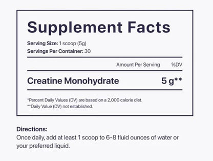Beam Creatine Powder, Third Party Tested, Micronized Creatine Monohydrate Supplement, Creatine for Women and Men, Muscle Strength, Workout Recovery, Lean Muscle, 60 Servings, Unflavored
