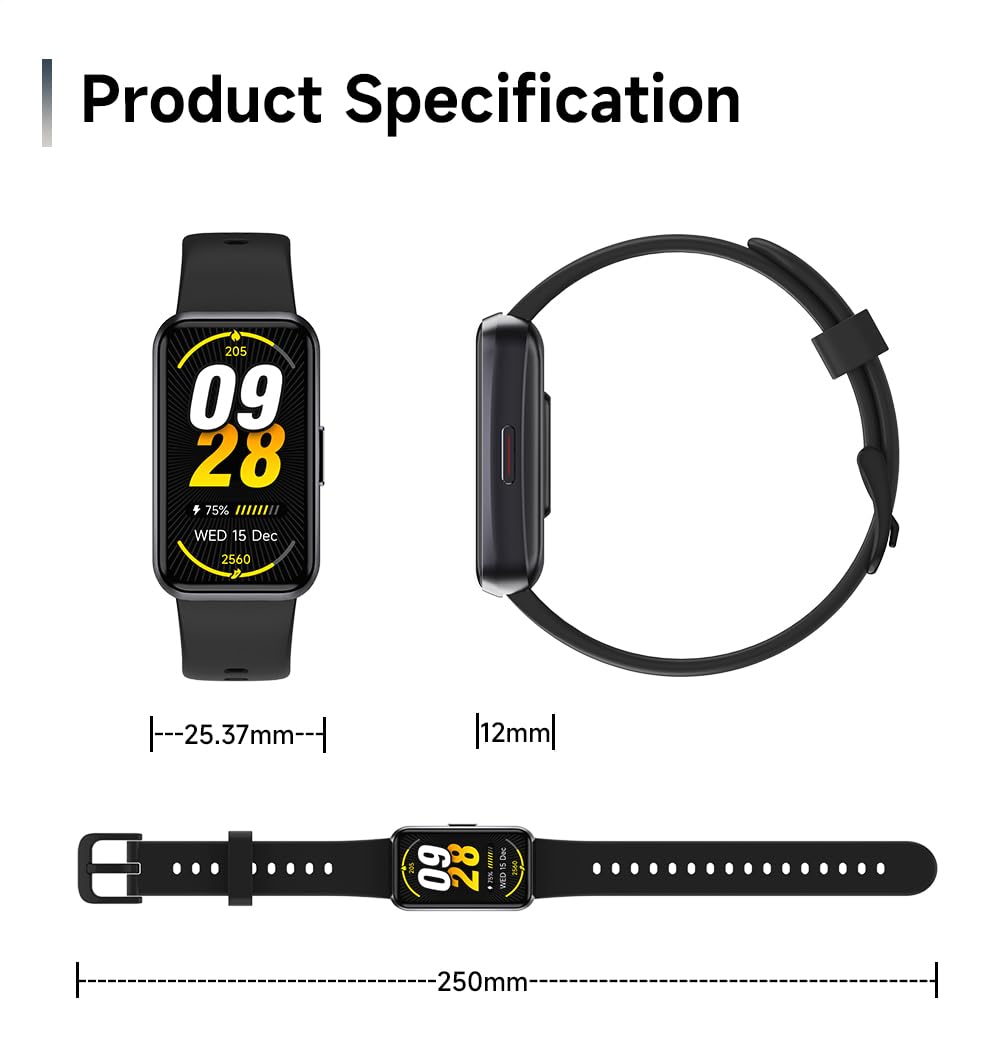 USMECBL Fitness Trackers,Heart Rate Blood Oxygen Sleep Monitor,1.47‘’ OLED Display,Calorie
