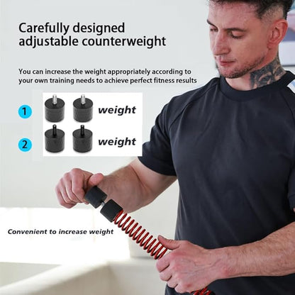 Upgraded Ropeless Battle Rope 2.0 – Adjustable Resistance for Strength & Cardio Training – Portable Fitness Equipment for Home Gym, Athletes, Boxing – Burn Fat & Build Muscle