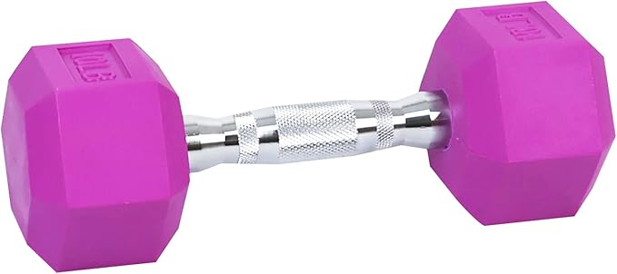 Colored Rubber Coated Hex Dumbbell Weight Set,Multiple Packages