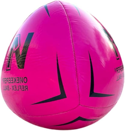 Soccer Reflex & Reaction Ball - White, Orange, Blue, Pink, and Fluo Yellow, Agility and Coordination Training for Kids and Juniors (Pump Not Included)