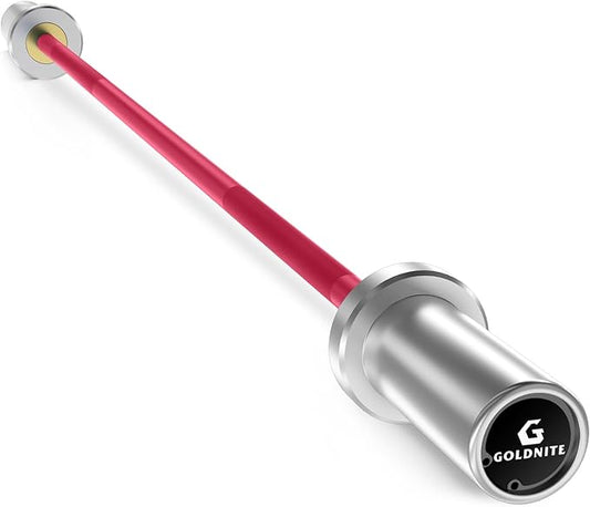 5.5LB Mini Barbell Bar 4Ft for Beginners Women & Kids-100LB Capacity Lightweight Weightlifting Bar- Multi-Color for 2-Inch Weight Plates Total Body Workout Strength Training Home Gym