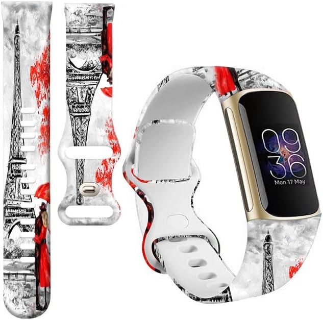 Compatible with Charge 6/Charge 5 WatchBands for Women Men,Elastic Adjustable Wristbands,Breathable Sport Band Soft Waterproof Health Tracker