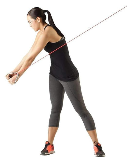 THERABAND Resistance Tubes, Begginer Set, Yellow, Red, and Green, 5 ft Latex Tubing, Home or Clinic Use, Cut-to-Fit, Color-Coded Resistance Bands for Upper & Lower Body Workouts