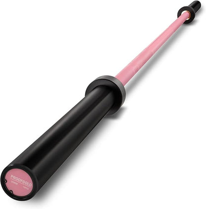 PROOFGOLD 6.6ft/7ft Olympic Barbell Bar 35Lb(15kg)/45LB(20kg) Barbell,Bench Press Bar for Squats and Deadlifts,Olympic Weight Bar for Home Gym,Womens Mens barbell(2inch),500LB/700LB/1000LB