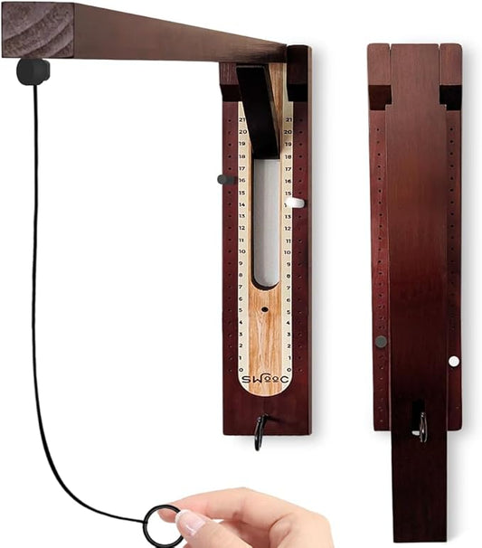 SWOOC Games - Hideaway Hook and Ring Game On A String - Weather Resistant & Easy Setup - Man Cave